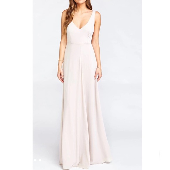 Show Me Your MuMu NWOT Jenn Maxi Dress Show Me The Ring Crisp XL - Picture 8 of 10